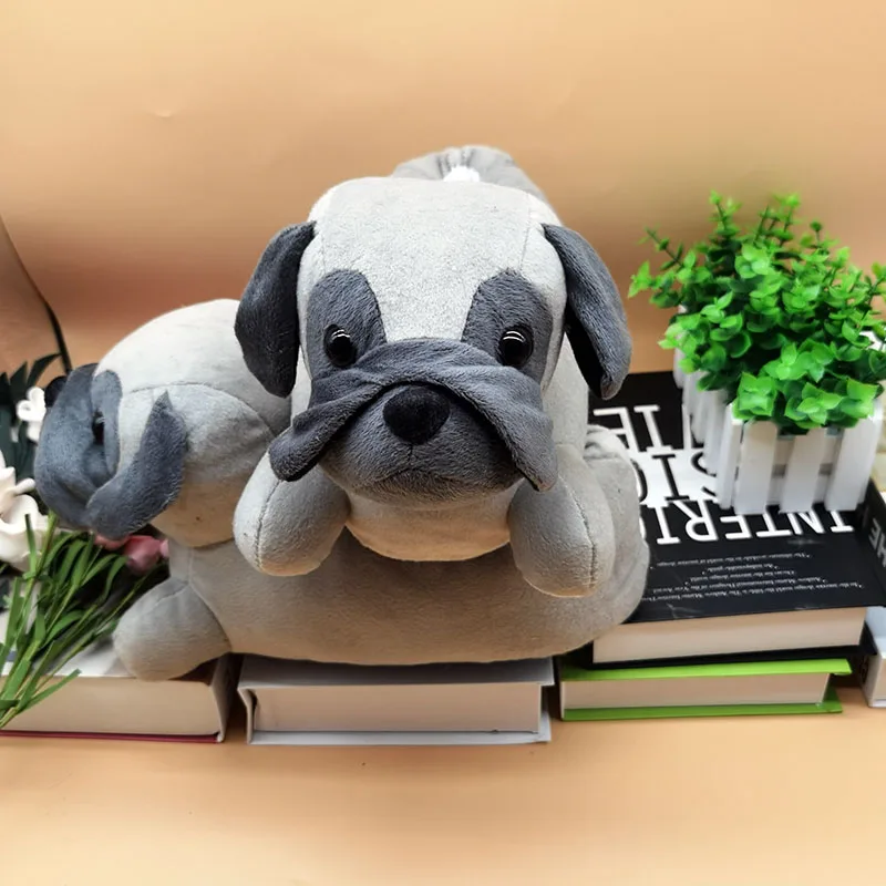 Bulldog Anime Indoor Slippers Warm Winter Home Fluffy New Fashion Men Women Bread Demon Soft Plush Shoes Unisex Cute Funny