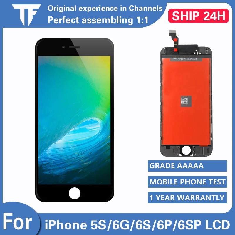 

AAA+++ LCD Display For iPhone 5S 6G 6S touch Screen replacement Digitizer Assembly for iPhone 6sP 6Plus LCD Screen No Dead Pixel