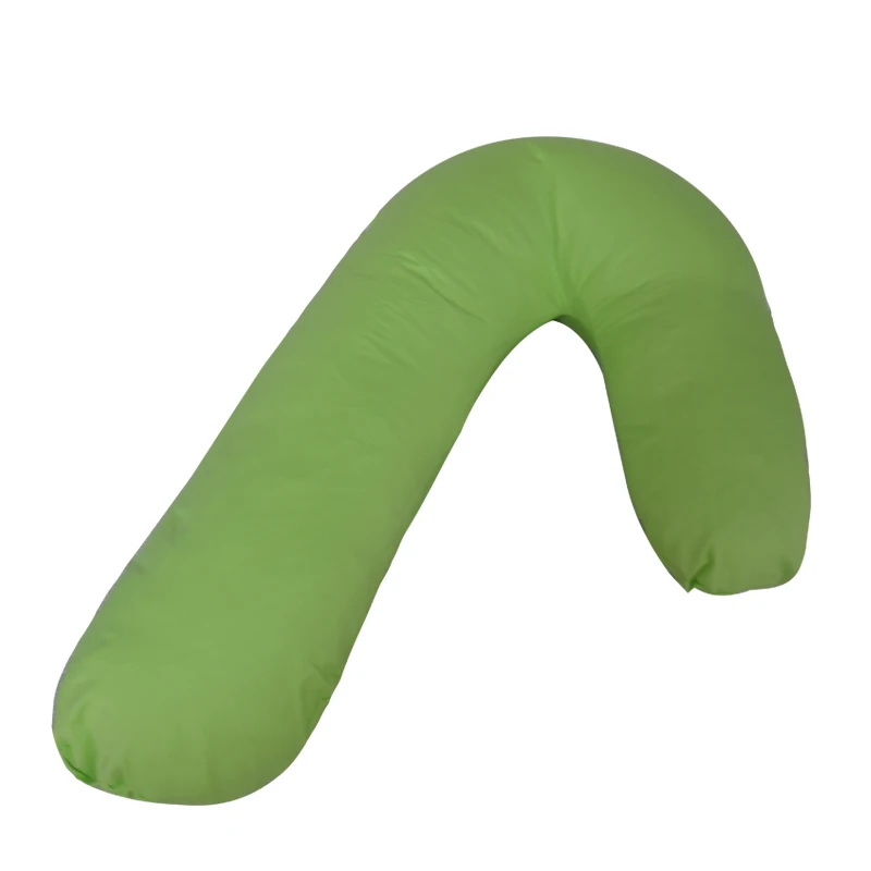 Подушка для сна V Форма для беременных женщин хлопковая наволочка Подушка для тела беременность боковые шпалы постельные принадлежности - Цвет: green