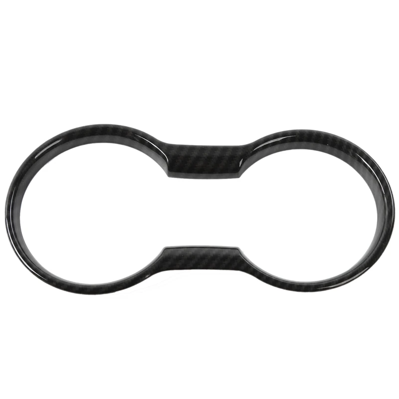 

Cup Holder Cover Fit for Ford Mustang 2015+ Carbon Fiber Interior Trim Molding