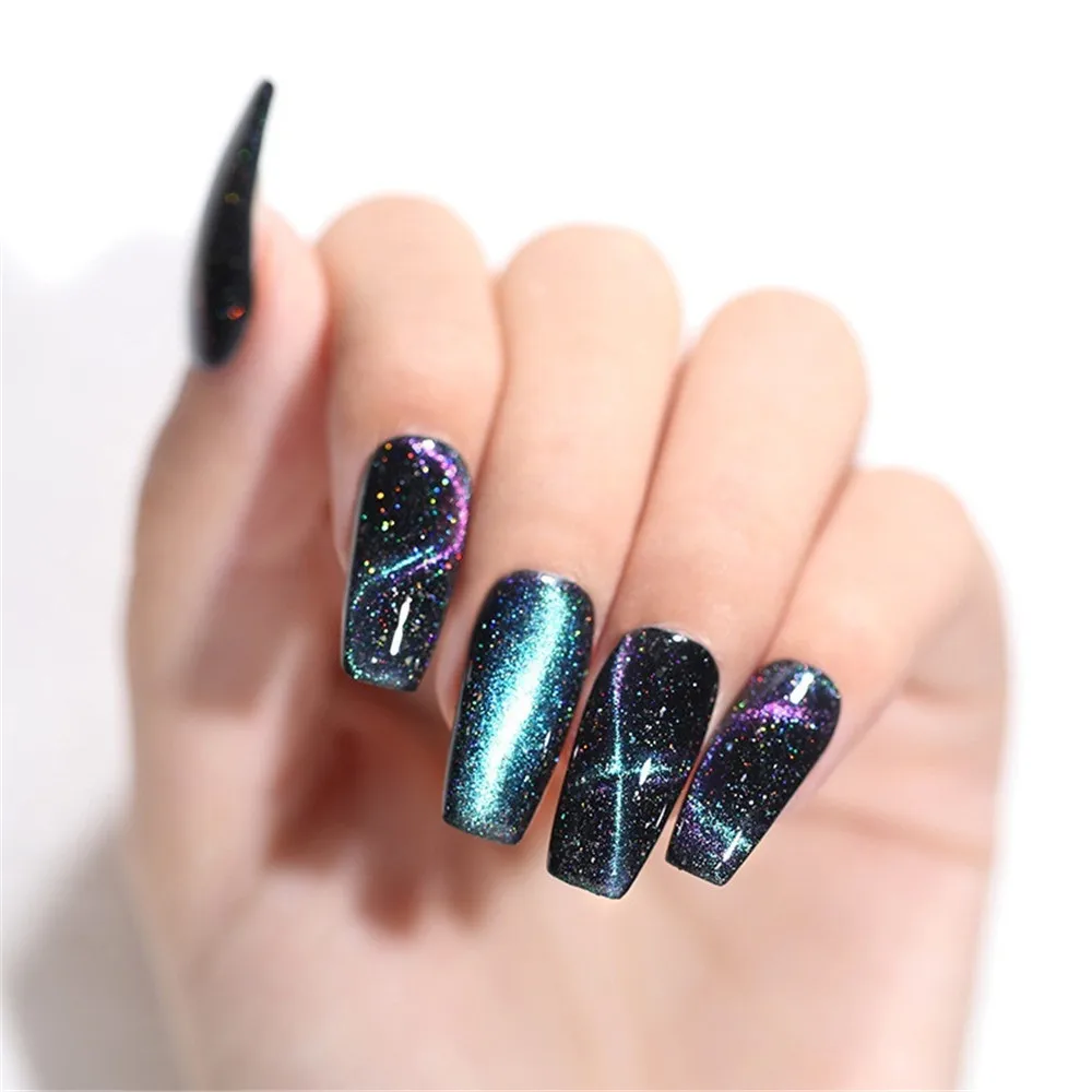 5 мл 9D Galaxy Cat Eyes светодиодный Гель-лак для ногтей Хамелеон для использования с магнитом УФ-лак для ногтей Дизайн ногтей Блестящий гель кошачий глаз УФ лак
