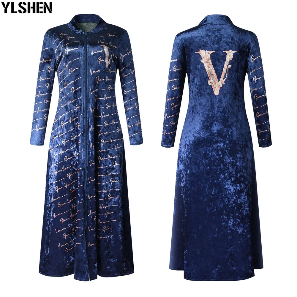 formal dresses south africa Velvet African Print Maxi Dresses for Women Evening Party Dress Dashiki Letters Africa Clothes Plus Size Casual Christmas Robe african attire