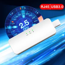 Tipo c porta para USB RJ45 USB C 2.5g ethernet lan placa de rede adaptador usb/tipo-c lan gigabit switch ethernet 2.5G/2.5G 1000Mbps