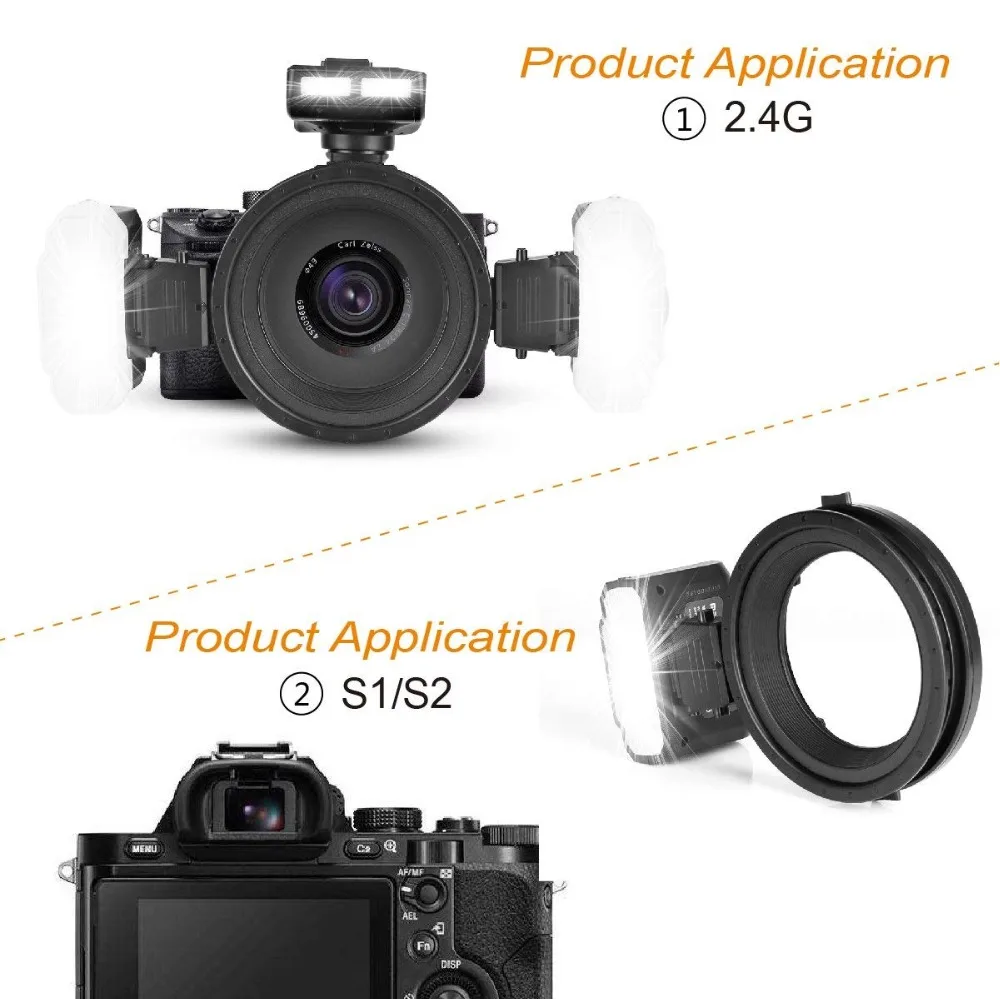 US $299.99 MEKE Meike MKMT24 Macro Twin Lite Speedlight Flash For Canon DSLR Camera 70D 60D 760D 750D 650D 5D Mark II III IV 1200D 80D 6D