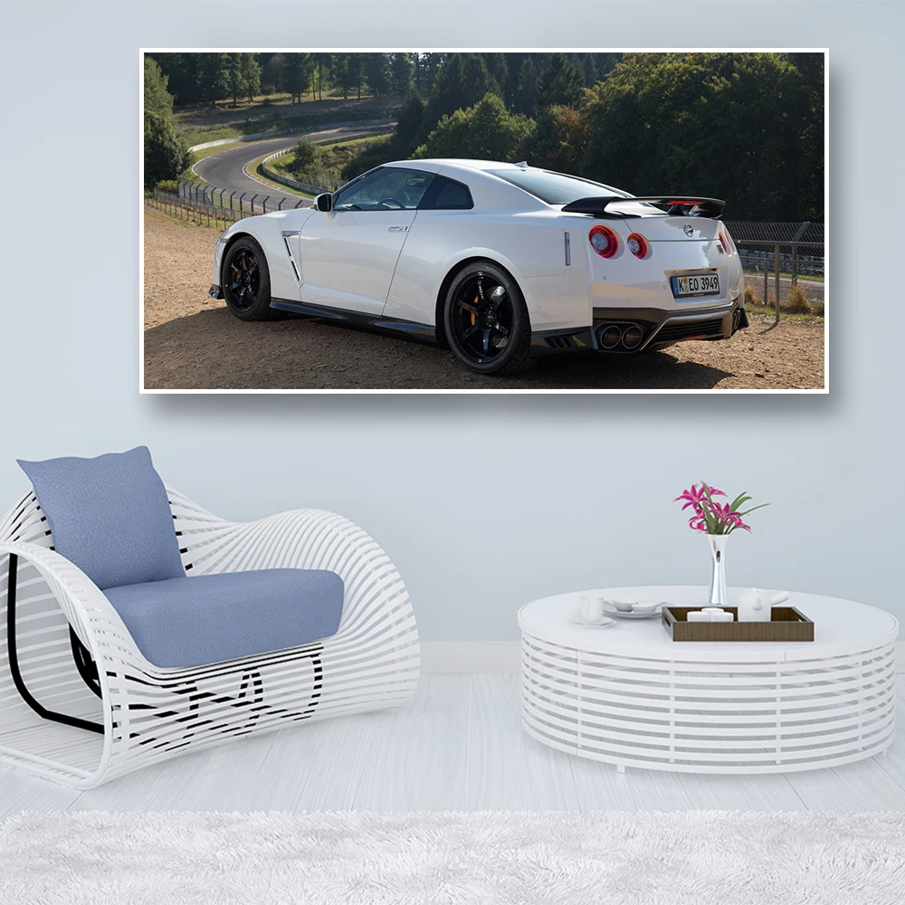Настенная картина на холсте 1 шт. Nissan Skyline GTR автомобиль классические фотографии