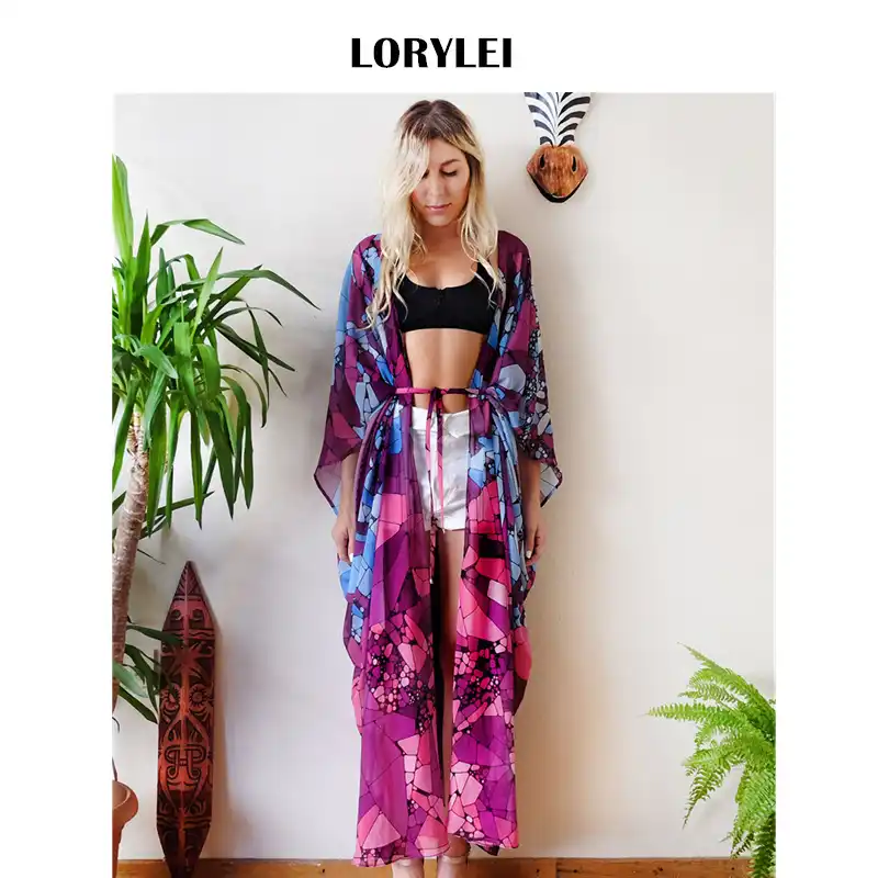 purple swimsuit cover up