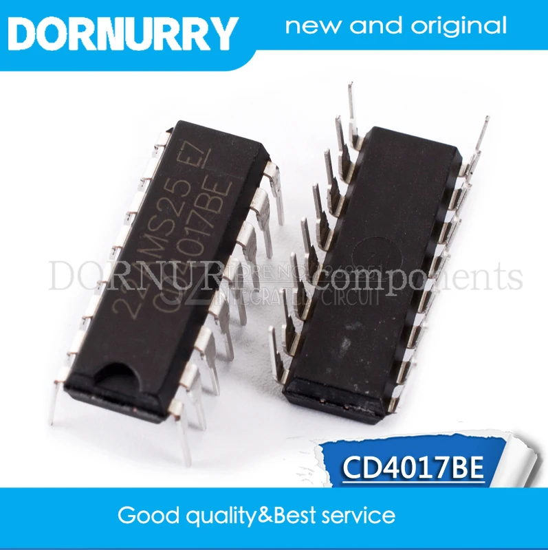 

1pcs CD4017BE DIP16 CD4017 DIP CD4017B 4017 DORNURRY