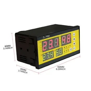 

ZL-7918A Automatic Incubator Controller 100-240V LCD Tem Humidity Control XM 18 M17E