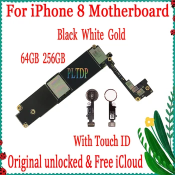 

64GB 256GB for iphone 8 Motherboard with Touch ID/without Touch ID,100% Original unlocked with Free iCloud,Good Tested