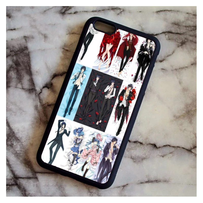 KETAOTAO Аниме Черный Дворецкий Kuroshitsuji чехол для телефона s для iPhone 4S 5C SE 5 5S 6 6S 7 8 Plus X Чехол Мягкий ТПУ резиновый силиконовый - Цвет: Армейский зеленый