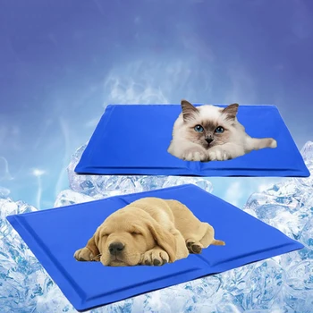 

Portable Self Cooling Pet Pad Waterproof Heat Relief Cushion Non Toxic Summer Cold Pad For Dog Supplies