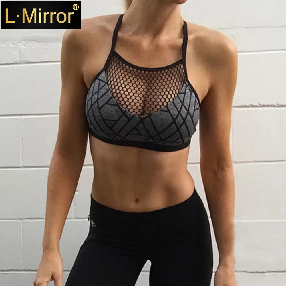 

L.Mirror 1Pcs Women Sexy Mesh Perspective Sling Crop Tank Top Slim Vest