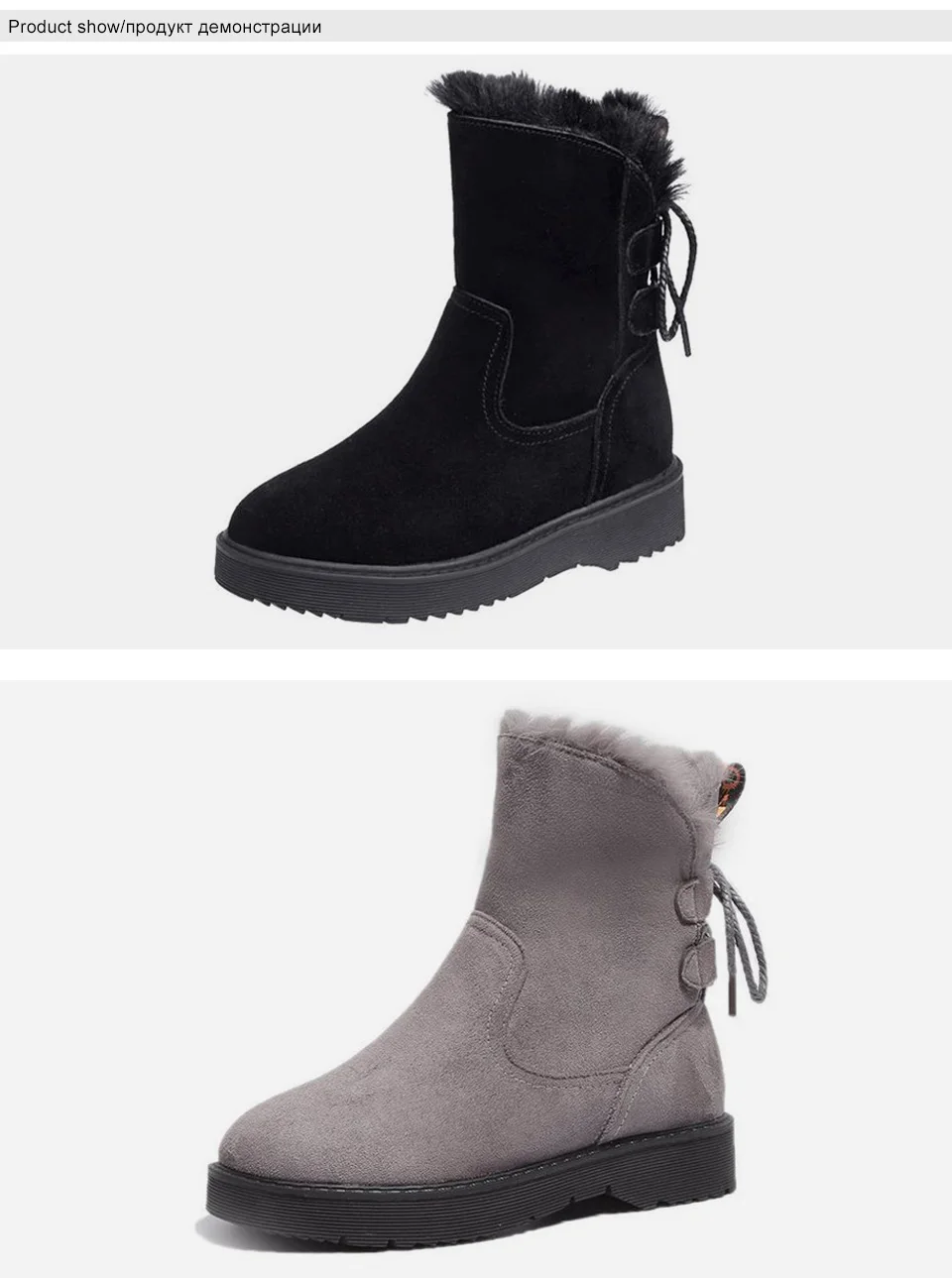Ботильоны зимние ботинки для женщин, теплая обувь женские ботинки на меху зимние ботинки на платформе со шнуровкой Осенняя повседневная обувь с круглым носком DE