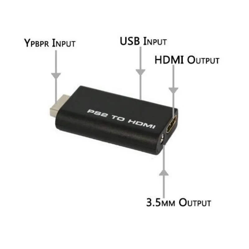 PS2 в HDMI конвертер PS2 HD линия аудио адаптер аудио-видео вход в HDMI видео/аудио сигналы выходной кабель для PS2 HDTV дисплей