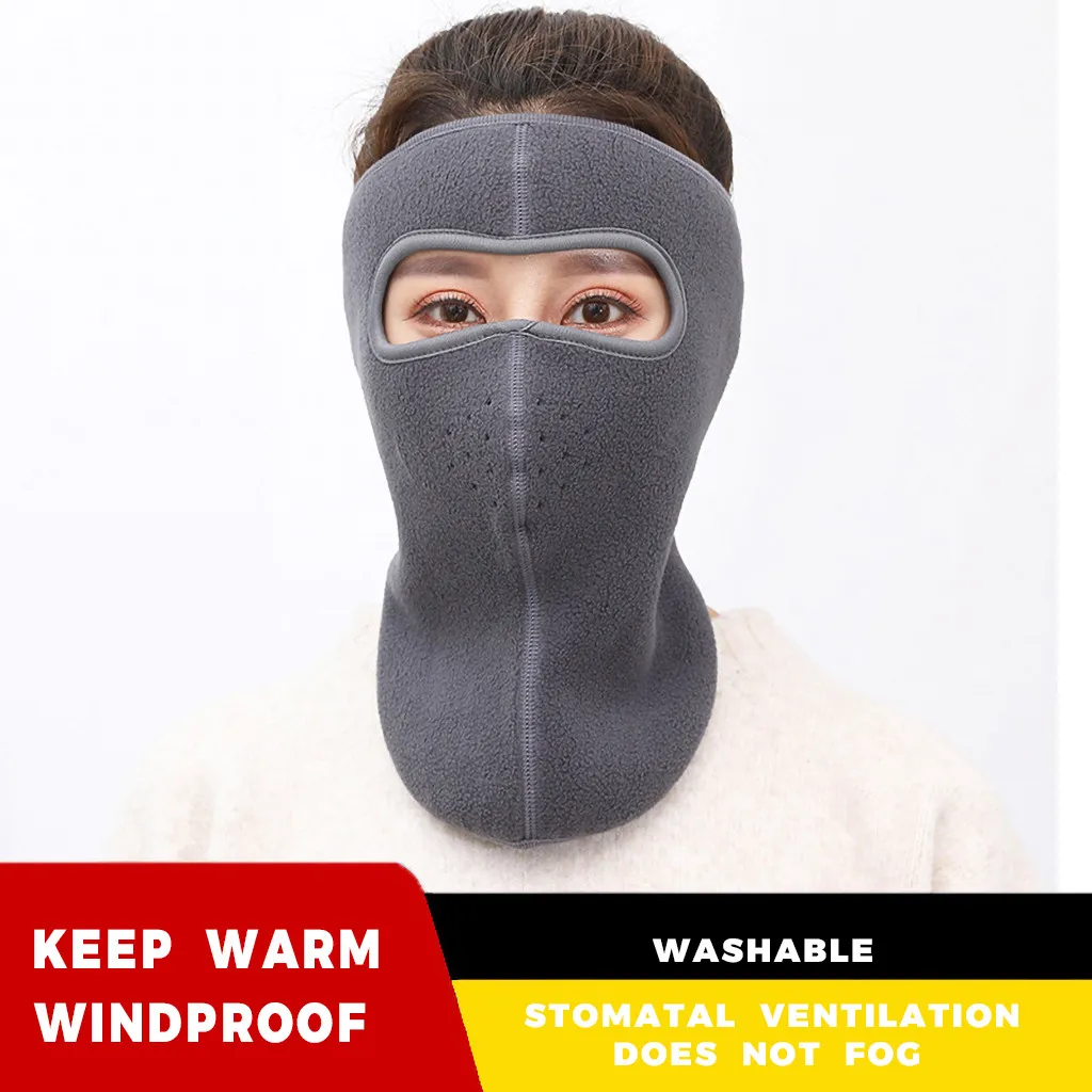 Winter Cycling Face Mask Ski Cap Bike Face Thermal Fleece Scarf Women Face Mask Snowboard Ski Mask Shield Hat Bicycle - Color: 6