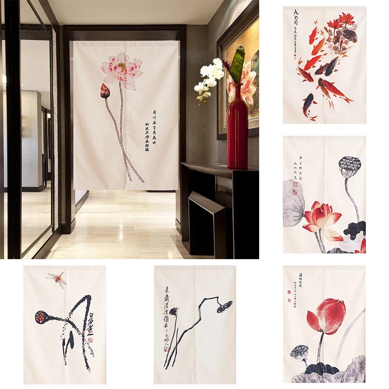 

Chinese Fabric Curtain Partition Curtain Bedroom Kitchen Half Panel Curtain Home Decoration Blackout Curtain Home Decoration