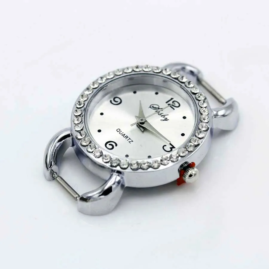 Shsby Diy Personality Gold Silver Rhinestone Watch Header Roman Numerals Circle Watch Table Core Watchband Accessories