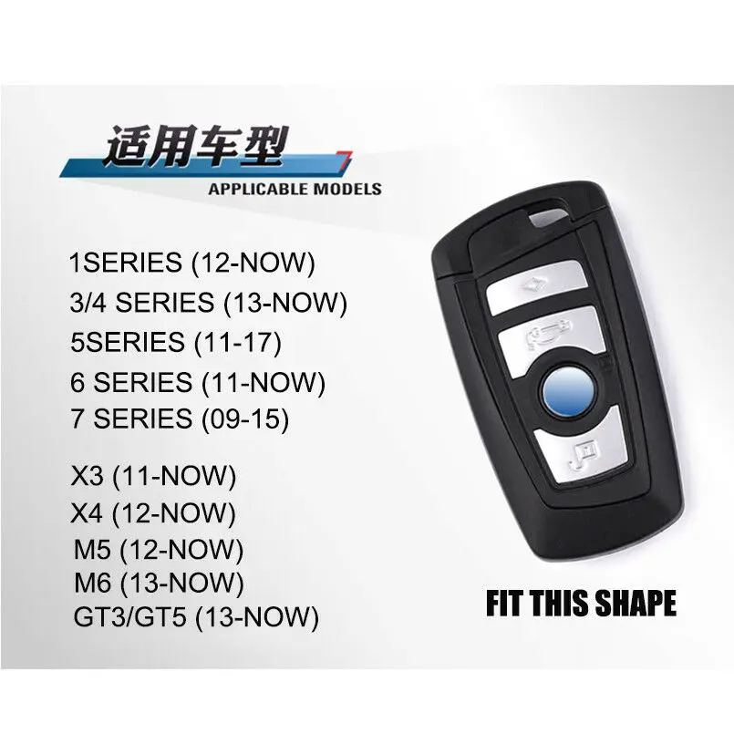 Чехол для ключей из натуральной кожи BMW X1 X3 X4 X5 1 3 5 7 series F25 F26 F34 F07 F80 F82 F30 F31 F32 E90 E91