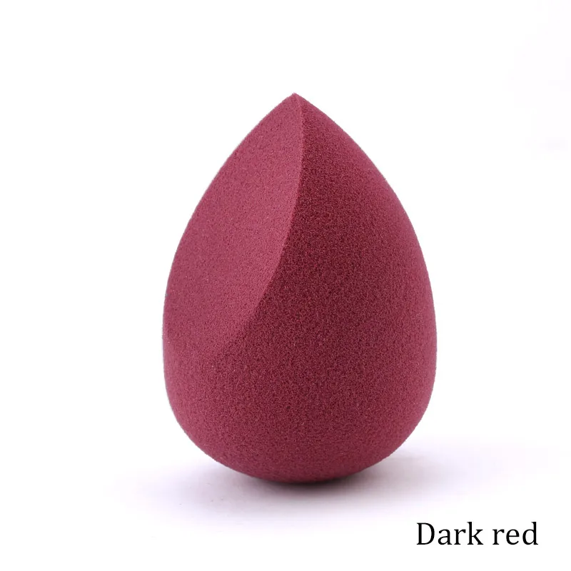 Dark red 1pcs Супер мягкая губка для макияжа в форме капли, тональный крем для лица, косметическая пудра, спонж для макияжа, инструменты для красоты - Цвет: Dark red 1pcs