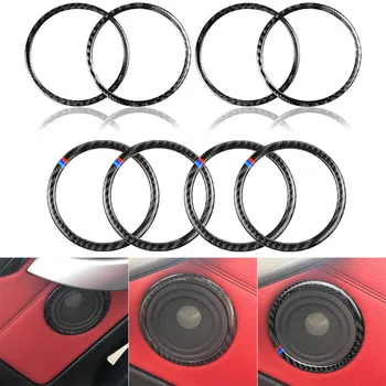 

4pcs Set Car Horn Ring Cover Trim Carbon Fiber Interior for BMW F30 F34 3 Series Auto Modification Parts M8617