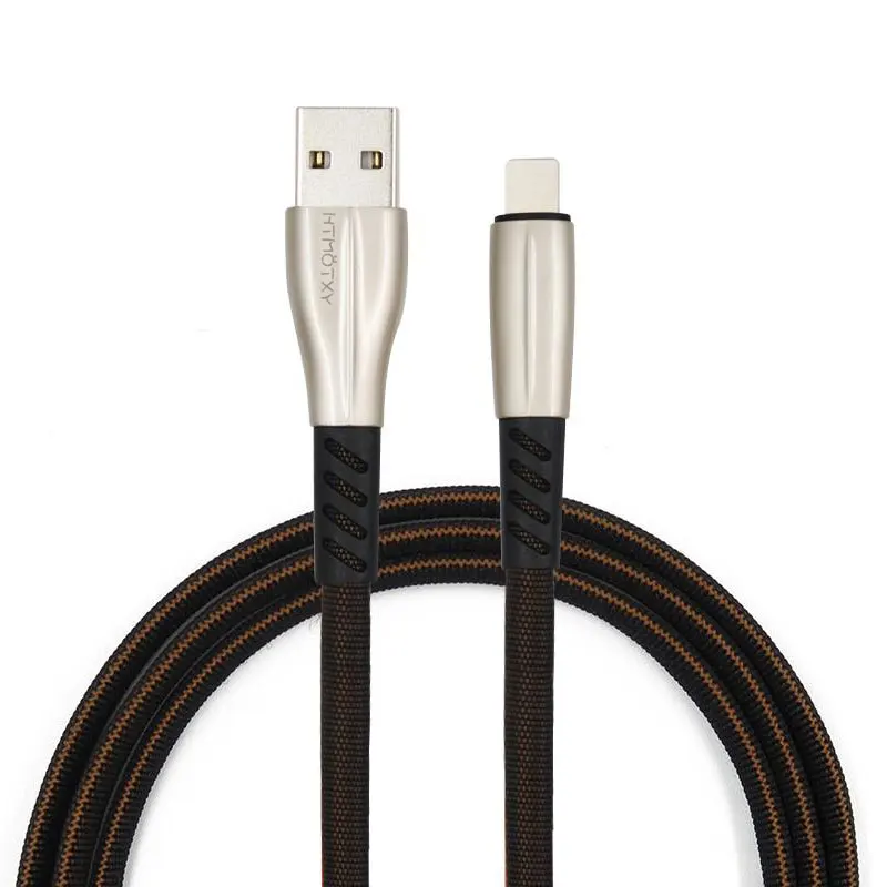 HTMOTXY 2 м 3 А USB кабель для быстрой зарядки для iPhone 11 PRO X XR XS MAX 6 8 7 6S Plus, зарядное устройство для мобильного телефона, защитный кабель для передачи данных - Цвет: SG015-2