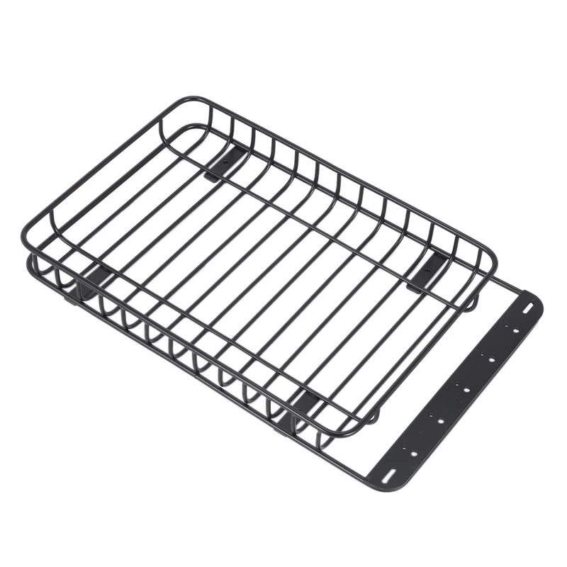 

Luggage Carrier Roof Rack with LED Light Bar Spare Tire Rack for RC Crawler Car Axial SCX10 90046 AXI03007 Traxxas TRX4