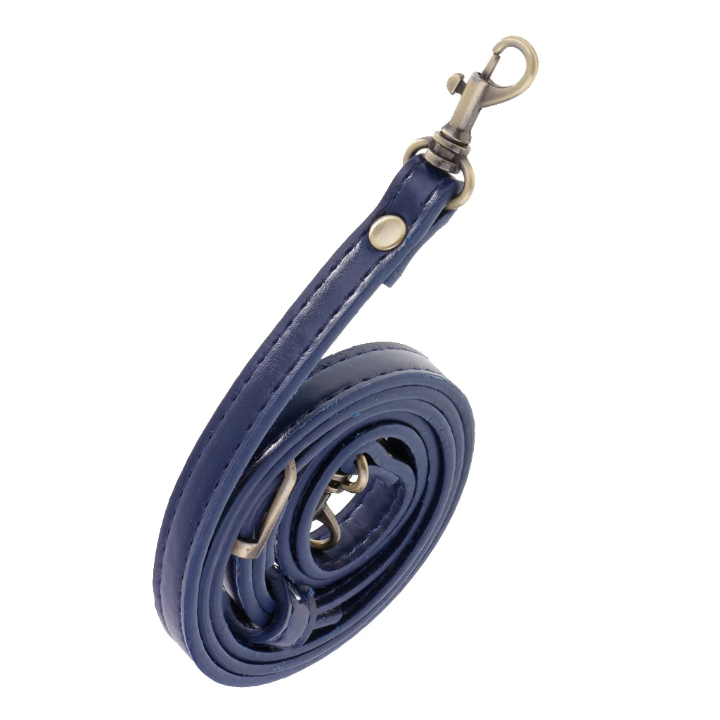 Adjustable PU Leather Crossbody Shoulder Bag Strap Handle Replacement Blue