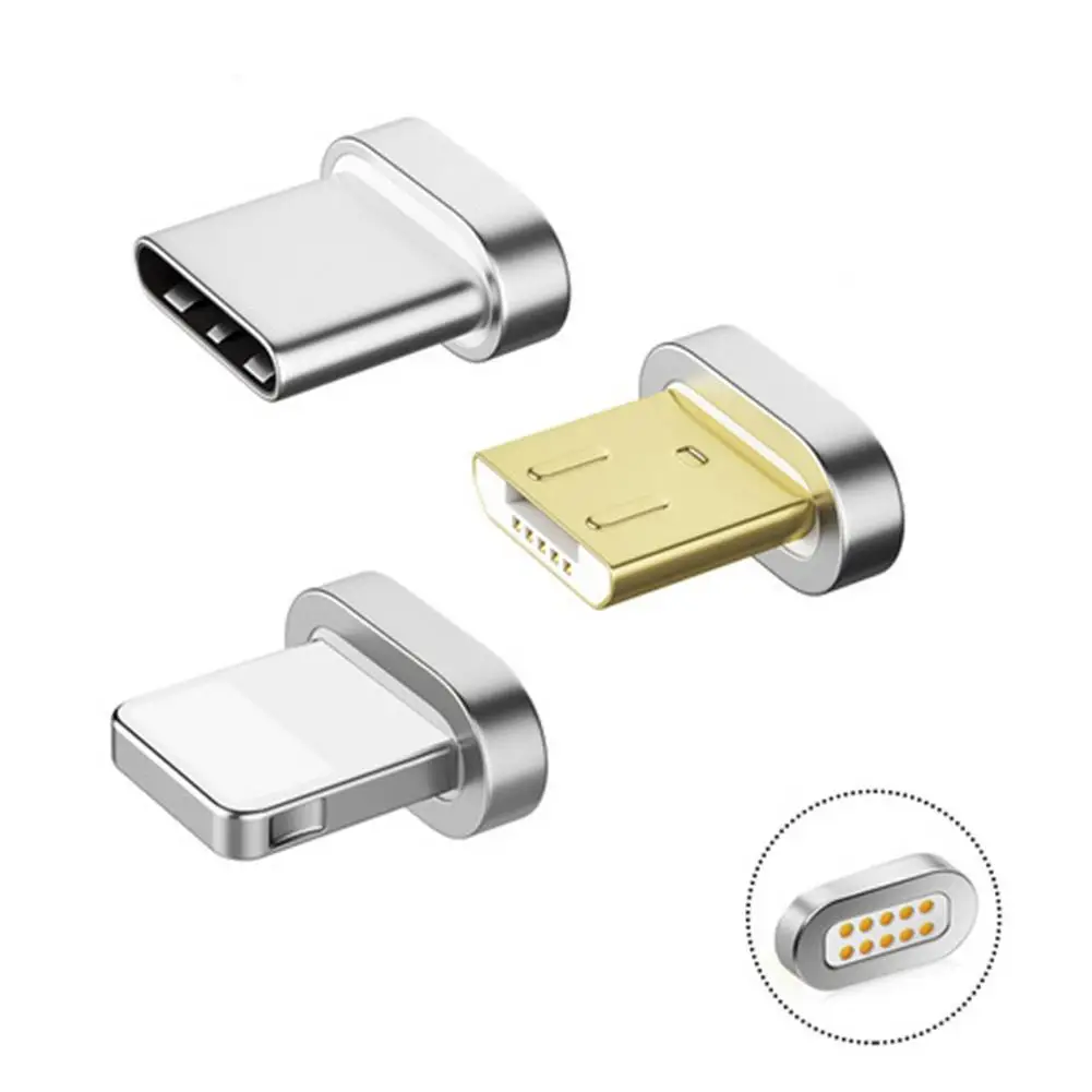 Магнитный Соединительный разъем Micro USB адаптер для быстрой зарядки двойная