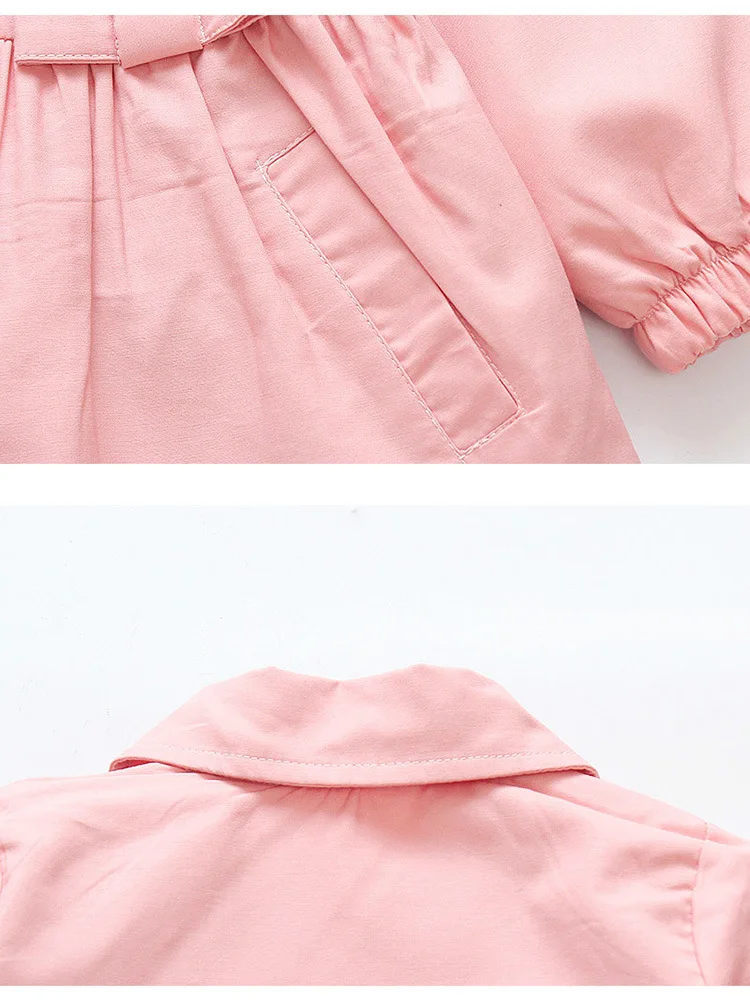 Special New Autumn Bow Jacket Korean Version Baby Girl Windbreaker Fashion Single Breasted Children Clothing Trench Coat