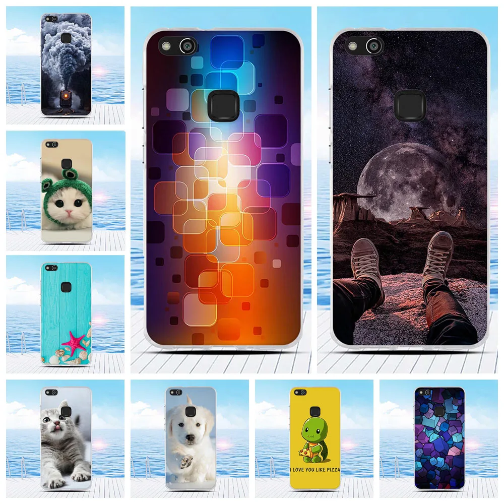 For Huawei P10 Lite Soft Silicone Case Back Cover p10 TPU Nova Youth Phone Shell Coque Cute Pattern |
