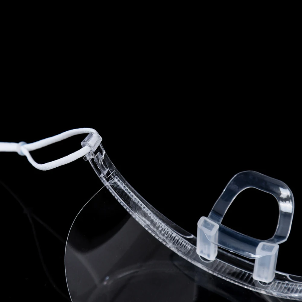 10Pcs Chef Reusable Transparent Anti-fog Mask Shield Cover Restaurant School Plastic Anti-saliva Mouth Shield Mouth Mask Cover face mask