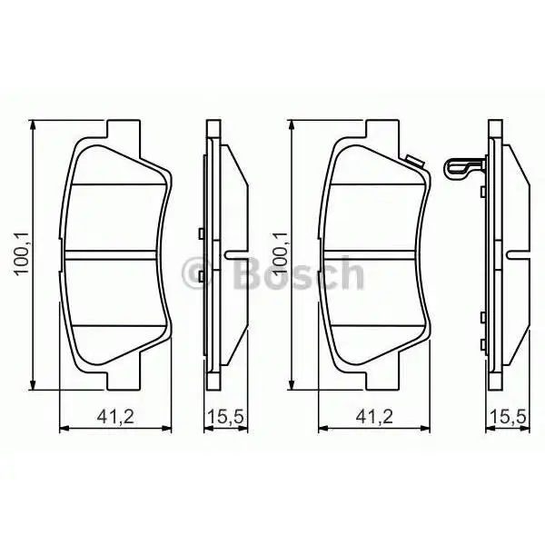 MOBIS) колодки тормозные зад HYUNDAI-KIA 583023FA01