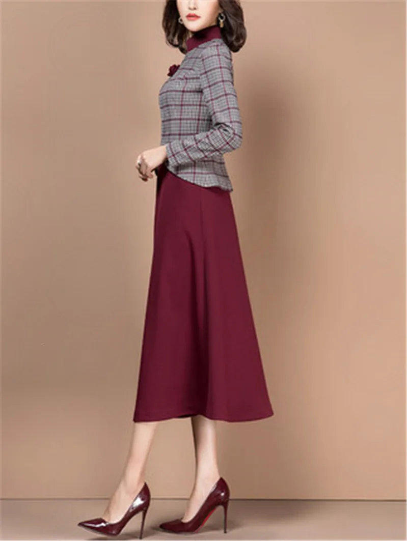 Женский костюм с длинным рукавом винтажный клетчатый облегающий Блейзер пиджак