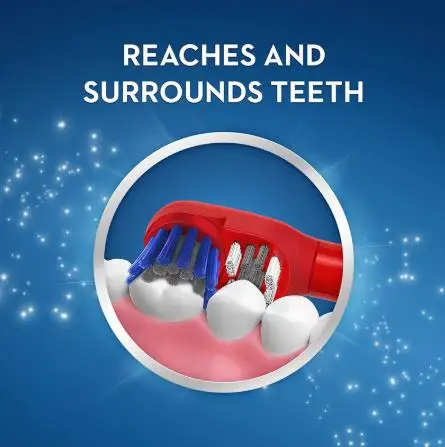 OralB, Детская электрическая зубная щетка, мультяшная, для здоровья полости рта, Мягкая зубная щетка, для ухода за деснами, вращающаяся, жизненная, для детей, на батарейках