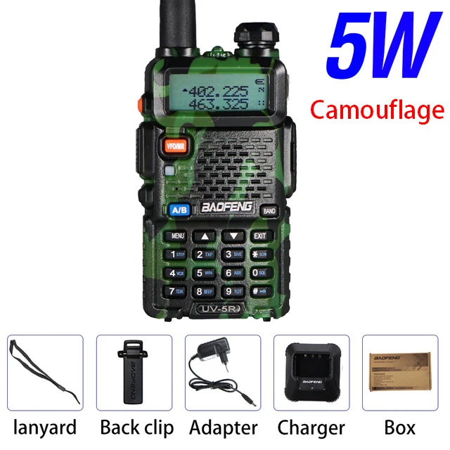 long range walkie talkies Dual Band Two Way Radio Baofeng UV 5R Walkie Talkie 128CH VHF UHF FM VOX Ham CB Radio Outdoor Interphone Wireless Walkie-Talkie long range walkie talkies 500 miles Walkie Talkie