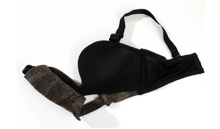 glittery hollow out sexy women lingerie wire free adjustable Bralette seamless panties thick bra brief set fashion underwear