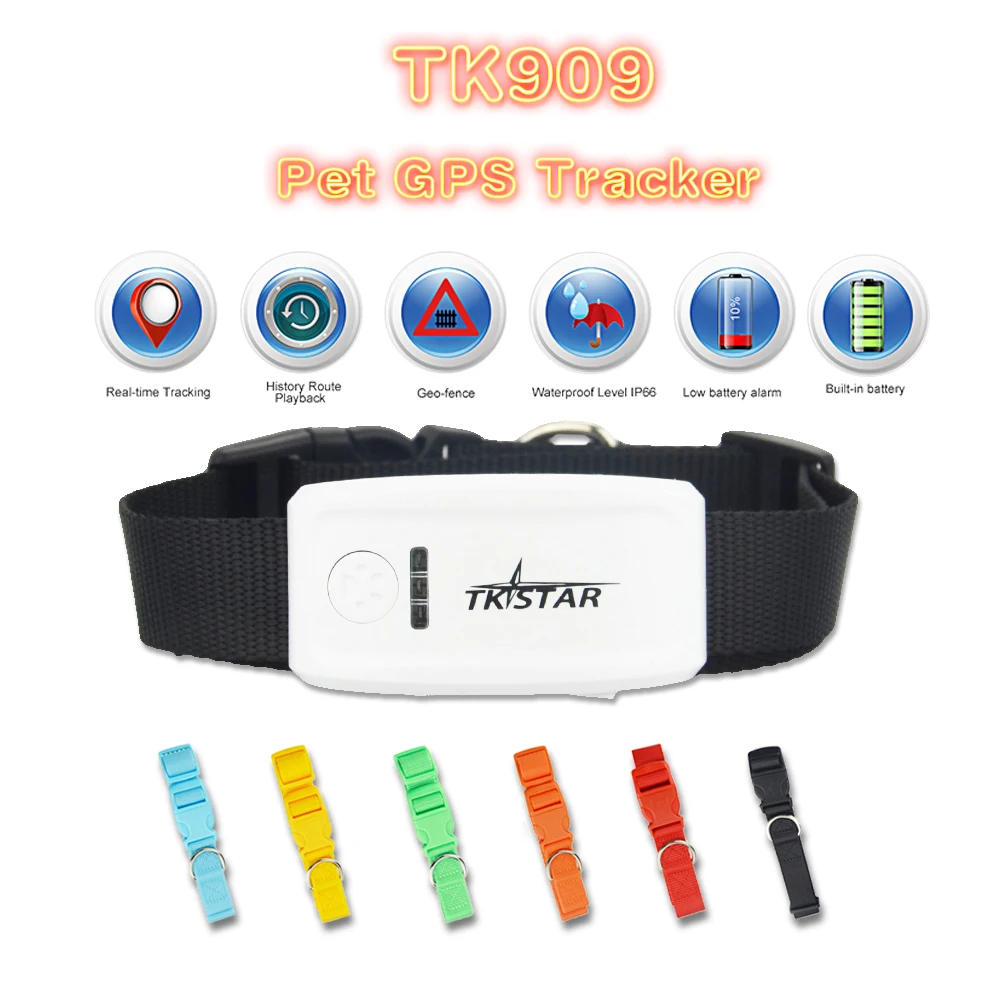 Gps ошейник для домашних животных TK909 tkstar gps трекер в реальном времени глобальная