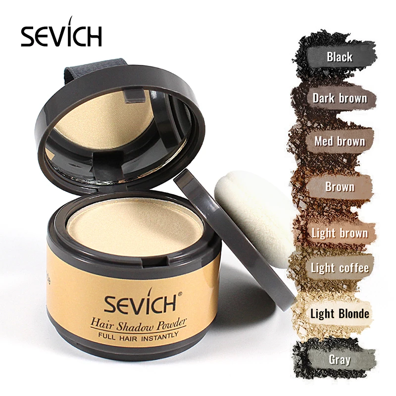 Sevich Natural Hair Line Shadow Hair Fluffy Powder Instant Black Root Cover Up Concealer Coverage Unisex Loss Product