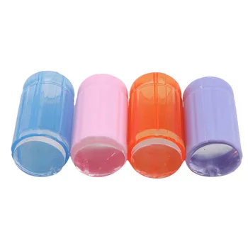 

Soft Silicone Refill Head Stamper Plastic Scraper Nail Stamping Tool Marshmallow Transparent Stamp Kit