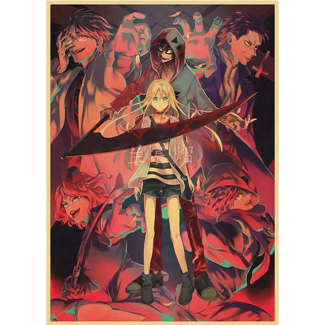 8pcs 29x42cm anime Angels of Death poster dormitory bedroom room wall  stickers wallpaper decorative painting - AliExpress