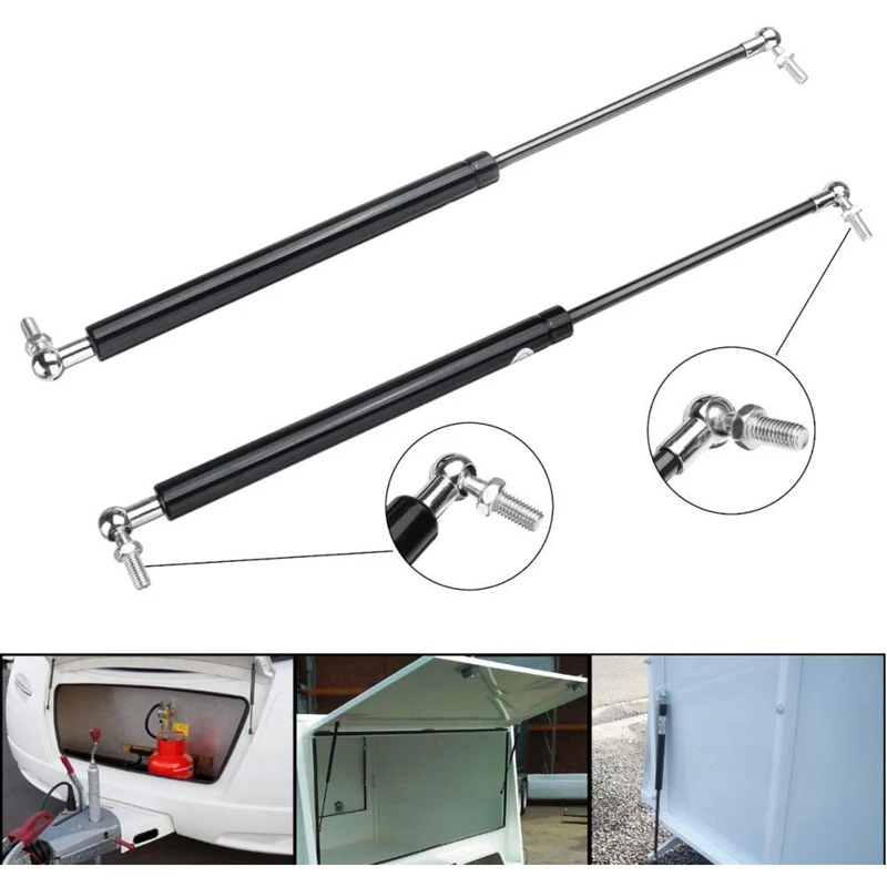 

2Pcs Gas Struts Car Exterior Parts Handle Strut 8mm Shaft 430mm 150N Gas Spring Struts for Caravans Trailers Canopy Toolbox