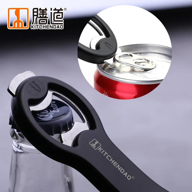 2 In 1 Bottle Opener With Cap Catcher Attached To Refrigerator