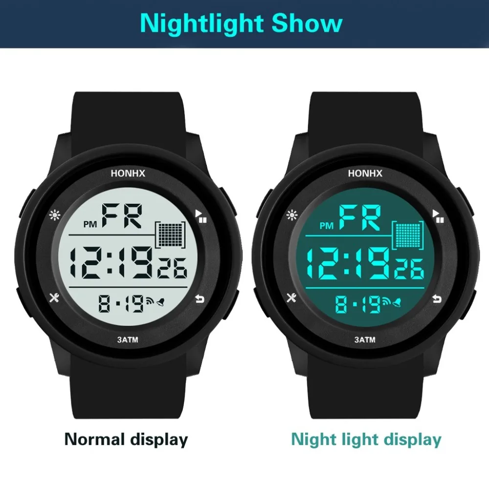 Роскошные спортивные часы Мужские Аналоговые Цифровые Военные Спортивные Часы светодиодный водонепроницаемый наручные часы подарок для мужчин Relogio Masculino Q4