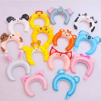 

Party Decoration Wearing A Balloon Cartoon Animal Hair Band Party Supplies Christmas Decorations for Home Baby Shower Balloons