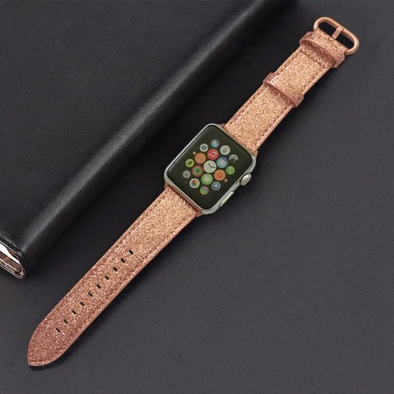 

Manufacturer Genuine Leather loop Band 42MM 38MM 40mm 44mm Strap for iWatch series 4 3 2 1 For Apple Watchseries 5