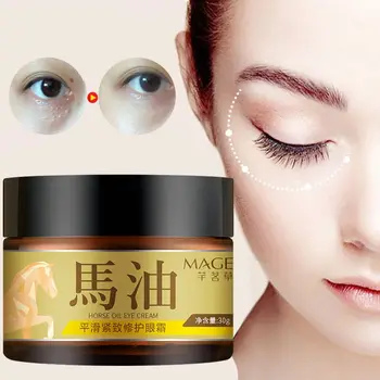 

Japanese Horse Oil Eye Cream Moisturizing Anti-puffiness Remove Dark Circles Eye Care Cream Nourishing Q1