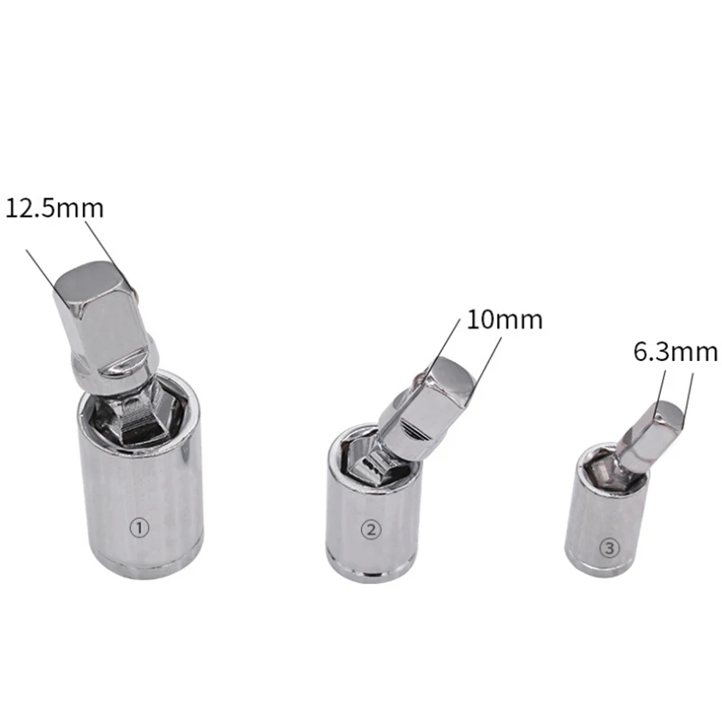 3 шт набор 1/4 ”3/8” 1/2 ”универсальный шарнир трещотка удлинитель гнездо адаптеры