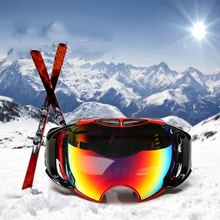 SPOSUNE катания на лыжах, сноуборде, магнитный Слои поляризационные линзы высокой четкости Лыжная маска очки Лыжный Спорт анти-туман Ветрозащитный УФ на открытом воздухе очки для сноуборда