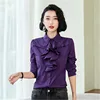 2020 Korean Fashion Women Blouses Shirts Elegant Women Ruffle Chiffon OL Shirt Plus Size Womens Tops and Blouses Blusas PZ2536 1