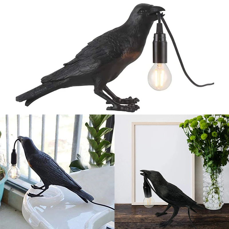 Resin Bird Lamp